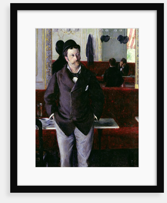 At the Cafe, Rouen, 1880 by Gustave Caillebotte