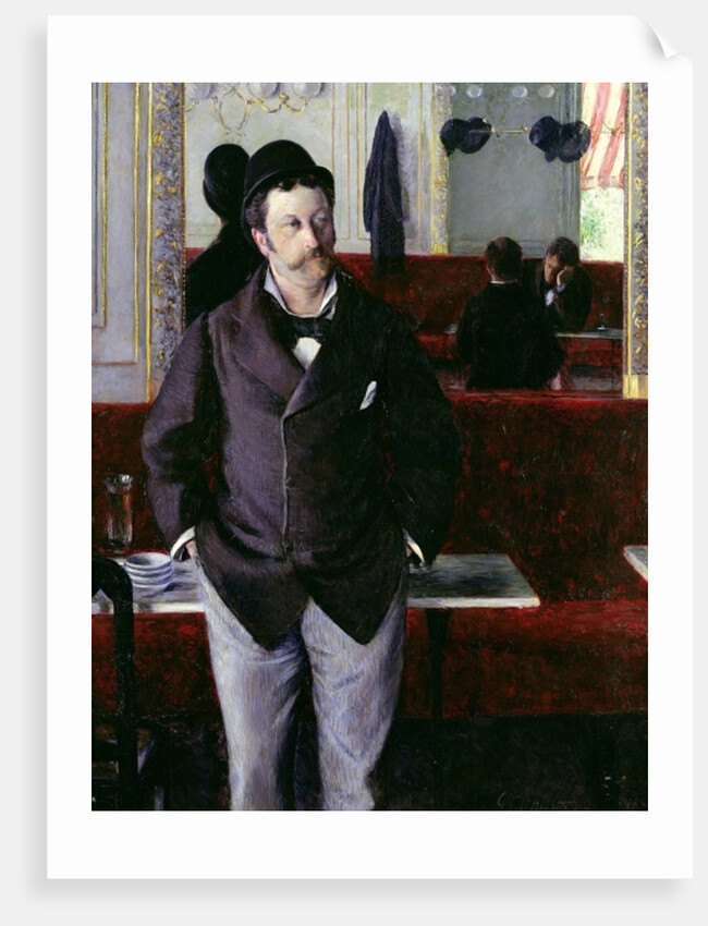 At the Cafe, Rouen, 1880 by Gustave Caillebotte