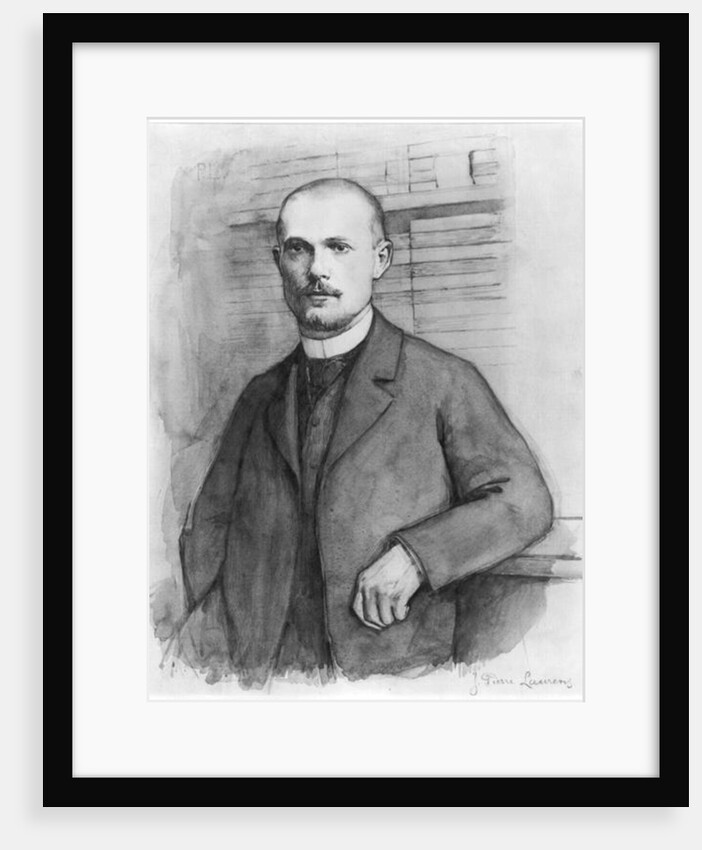 Portrait of Charles Peguy by Jean-Pierre Laurens