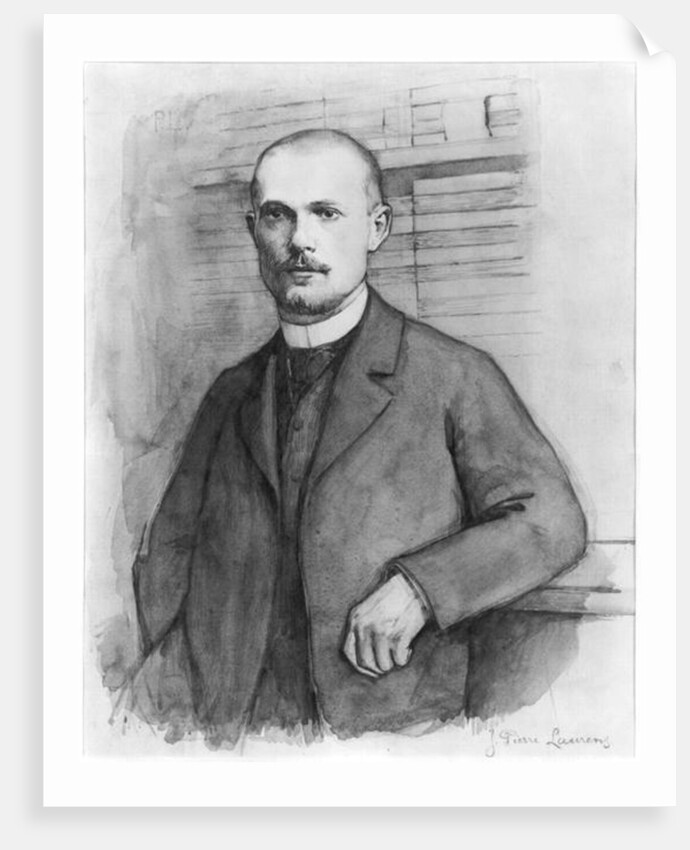 Portrait of Charles Peguy by Jean-Pierre Laurens