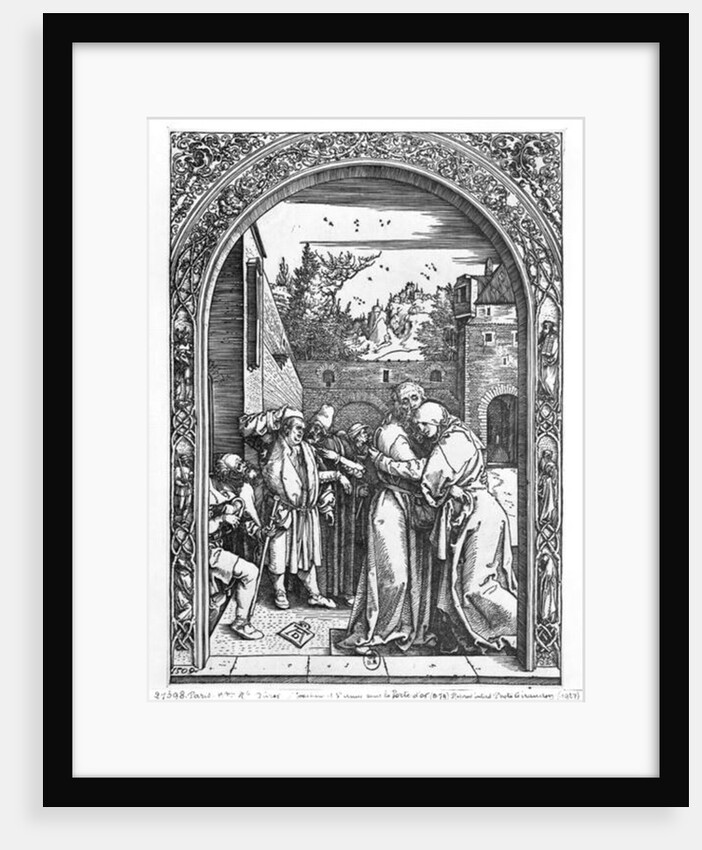 The meeting of St. Anne and St. Joachim at the Golden Gate by Albrecht Dürer or Duerer