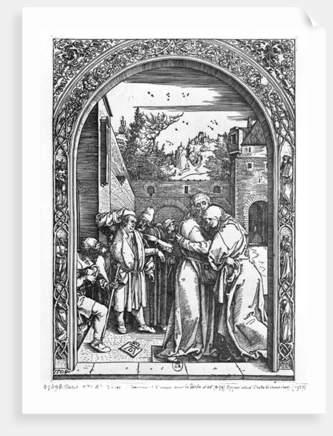 The meeting of St. Anne and St. Joachim at the Golden Gate by Albrecht Dürer or Duerer