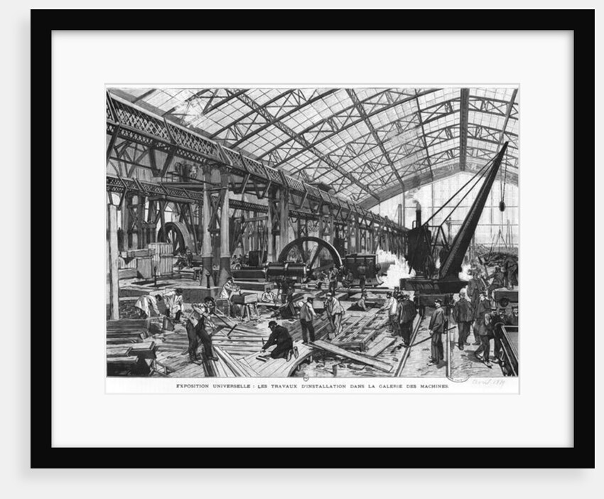 Building site of the Galerie des Machines at the Universal Exhibition of 1889, Paris, April 1889 by French School