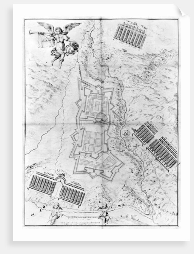 Plan and map of the town and citadel of Mont-Louis by French School