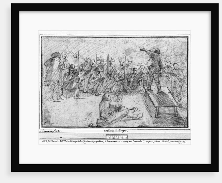 Drawing academy by Agostino Carracci