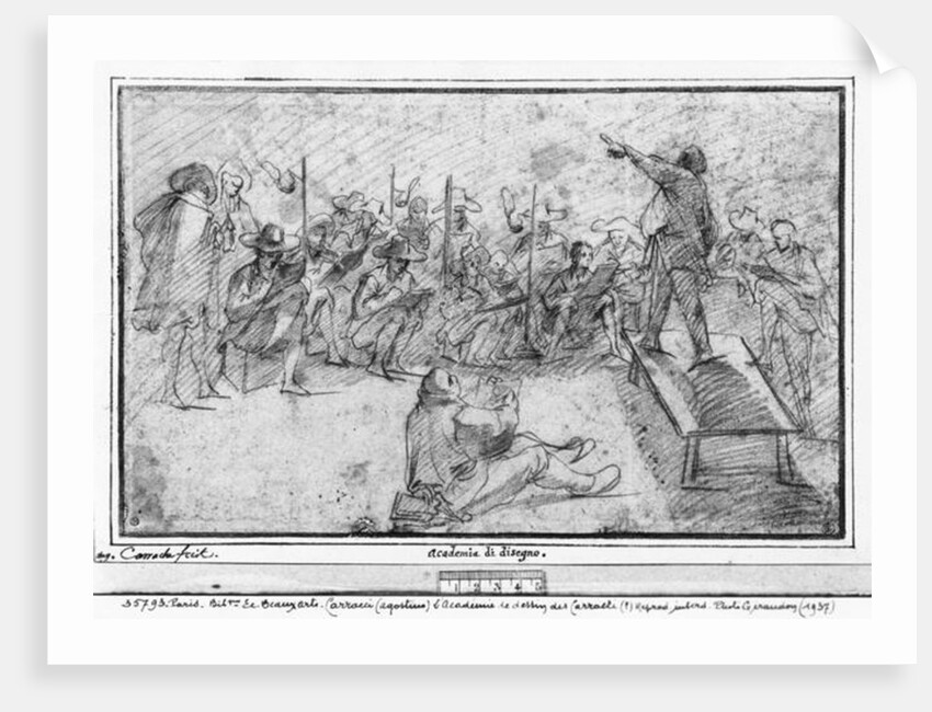 Drawing academy by Agostino Carracci