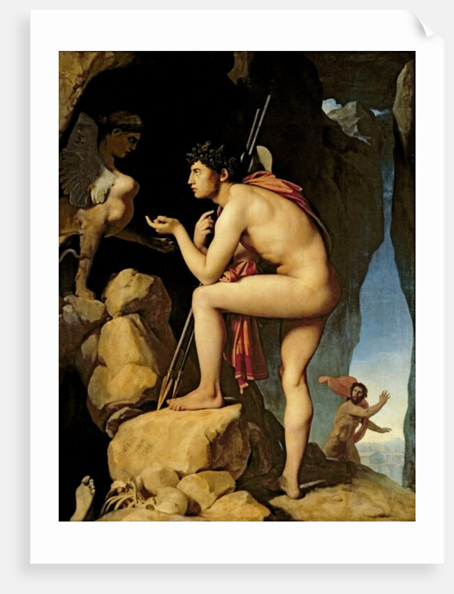 Oedipus and the Sphinx, 1808 by Jean Auguste Dominique Ingres