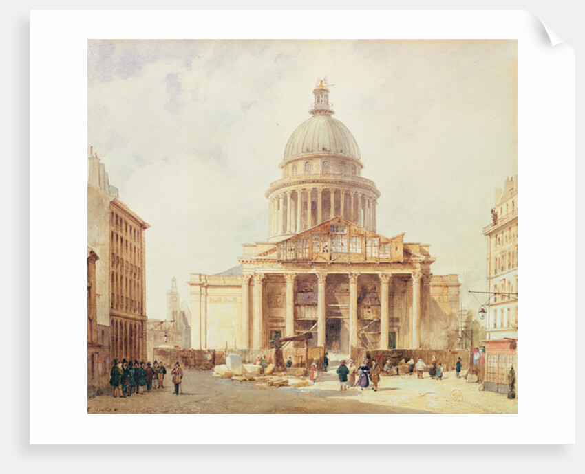 The Pantheon in 1835 by Francois Etienne Villeret