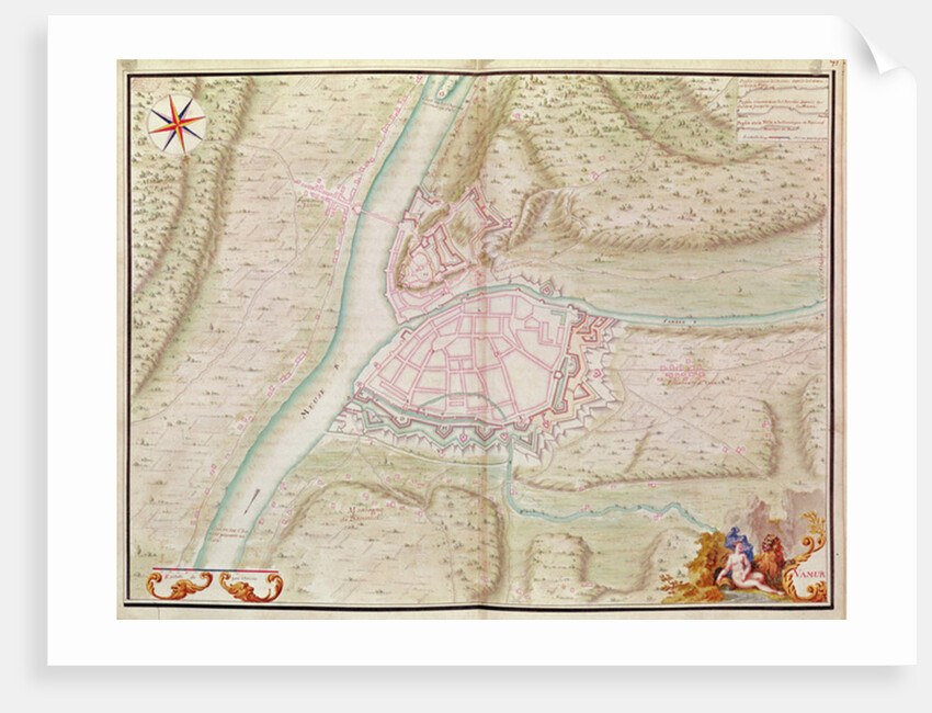 Namur and the surrounding area by French School