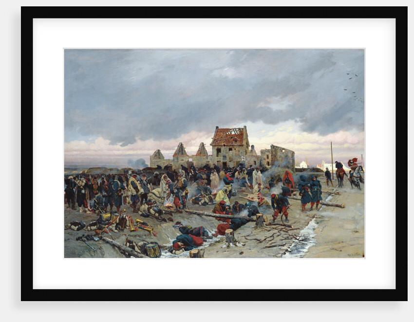 Bivouac at Le Bourget after the Battle of 21st December 1870, 1872 by Alphonse Marie de Neuville
