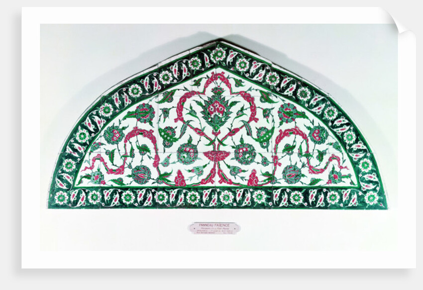 Tiled lintel by Islamic School