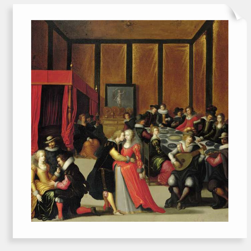 Scene Galante or The Five Senses by Louis de Caullery