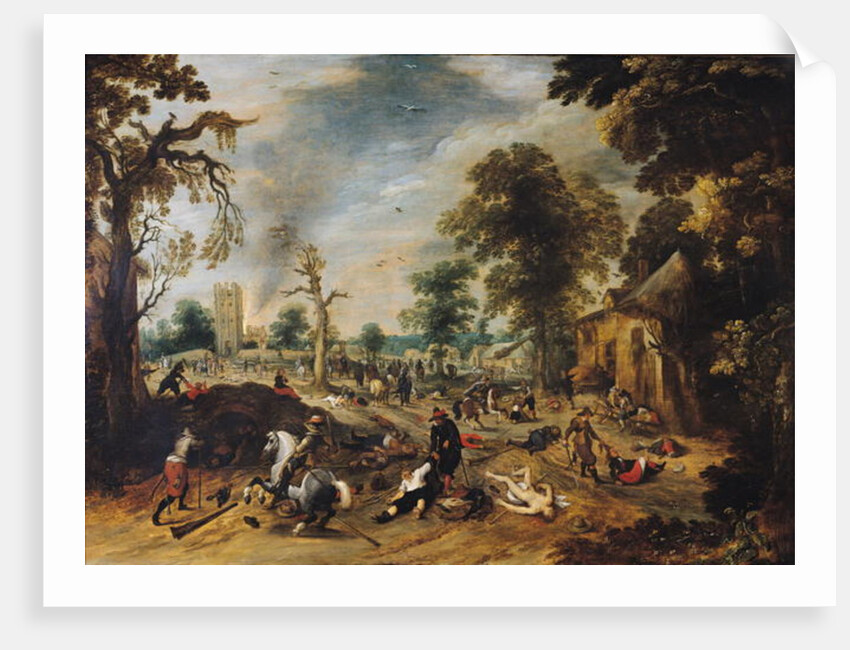 Pillage of a Village by Sebastian Vrancx