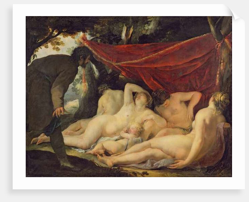 Venus and the Graces Surprised by a Mortal by Jacques Blanchard