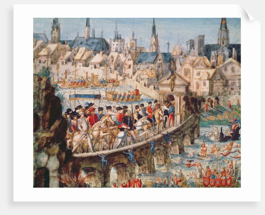 The Royal Entry Festival of Henri II into Rouen, 1st October 1550 by French School