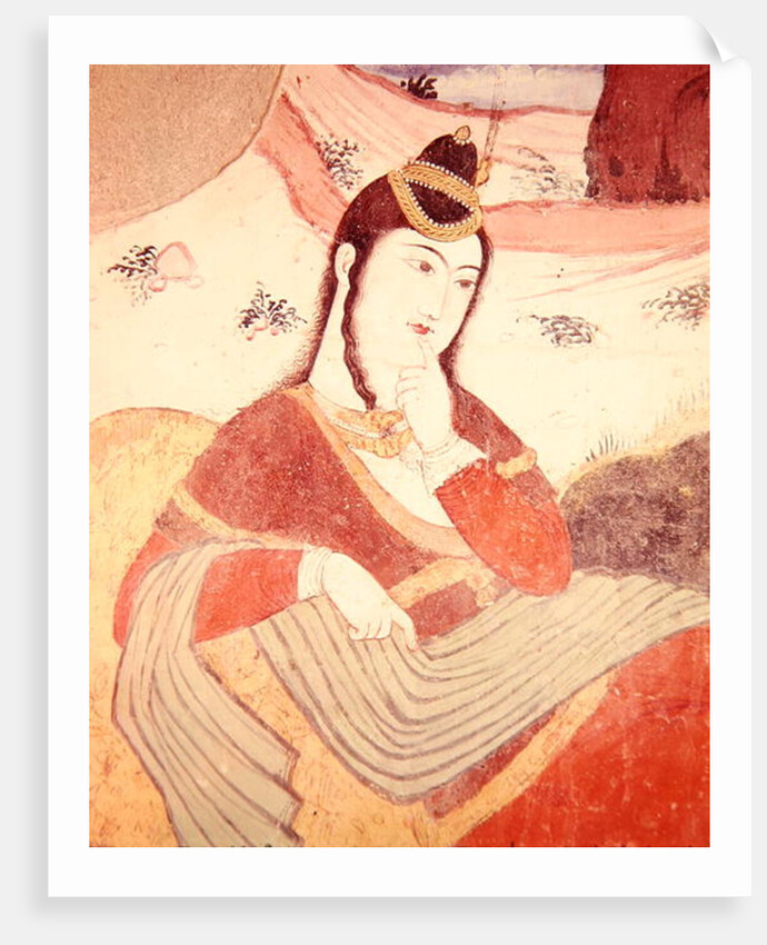 Woman from the Court of Shah Abbas I, 1585-1627 by School Persian