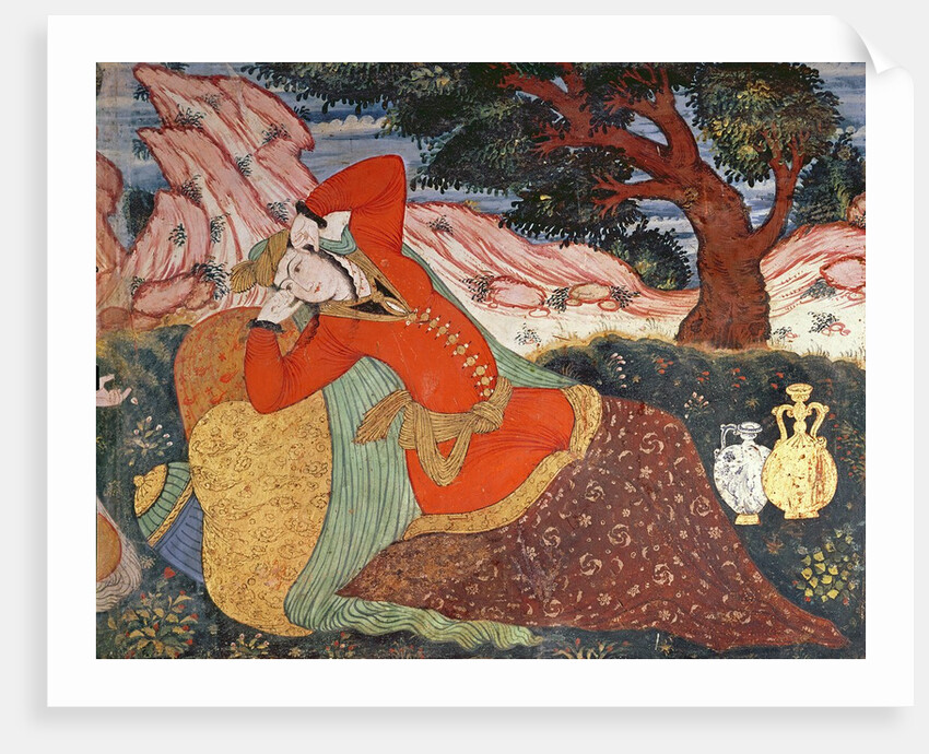 Woman from the Court of Shah Abbas I, 1585-1627 by School Persian