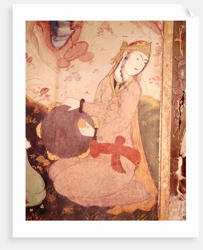 Musician from the Court of Shah Abbas, 1585-1627 by School Persian