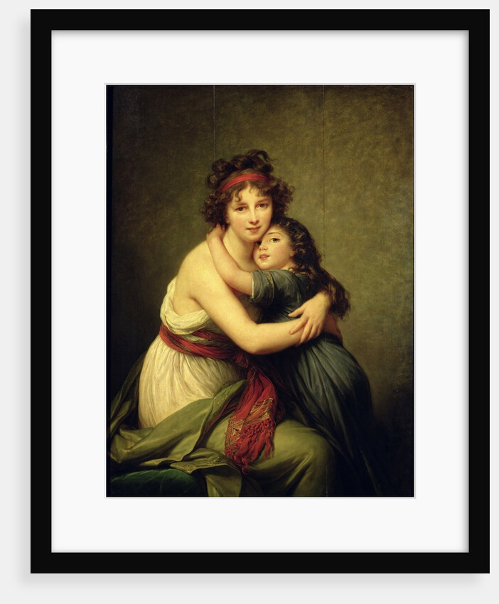 Self portrait with her daughter Julie, 1789 by Elisabeth Louise Vigee-Lebrun