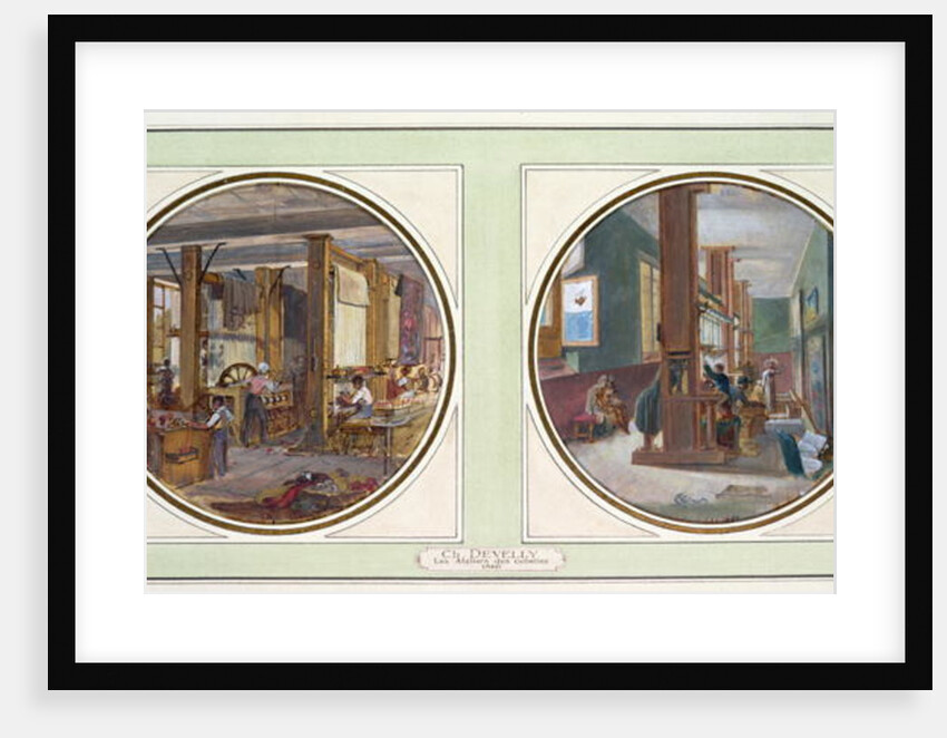 The Gobelins Workshop, 1840 by Jean-Charles Develly