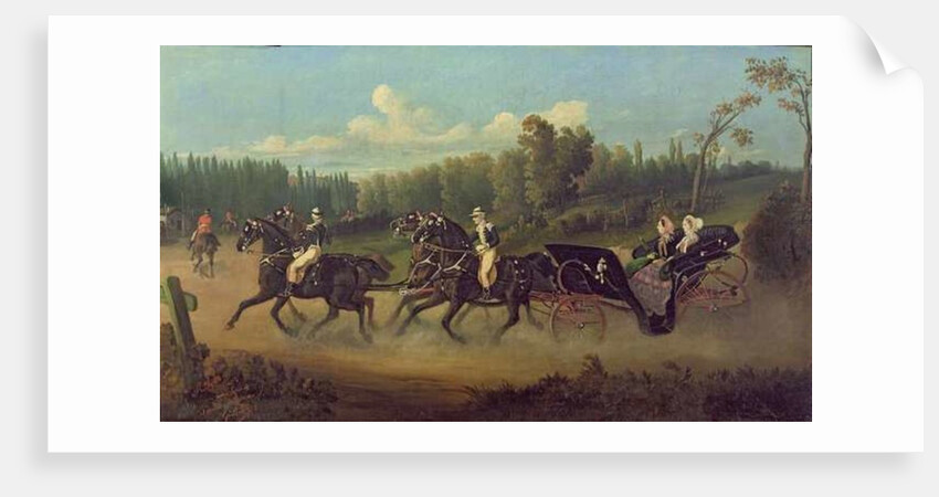 Empress Eugenie and Queen Victoria in the Park at Compiegne by Jonny Audy