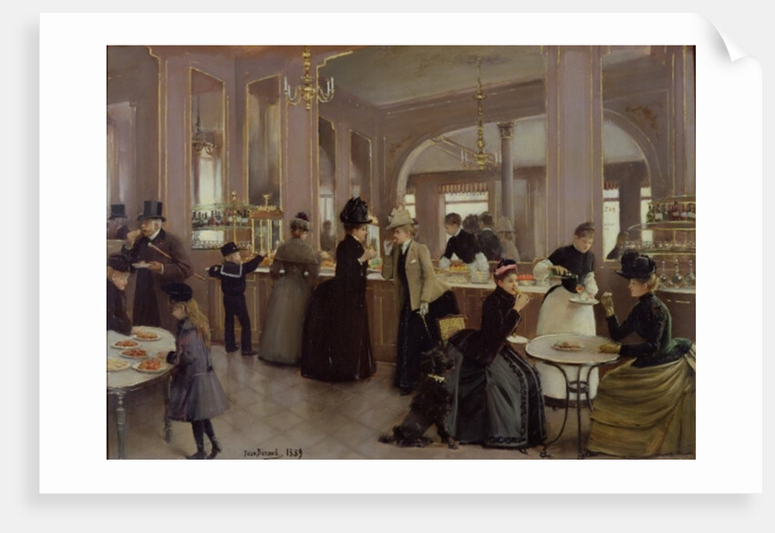 La Patisserie Gloppe, Champs Elysees, Paris, 1889 by Jean Beraud