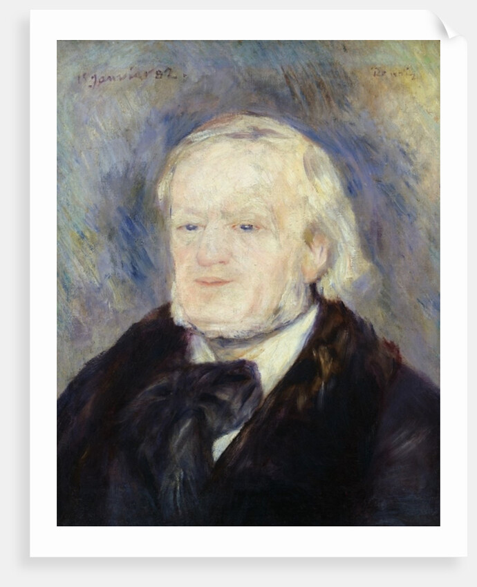Portrait of Richard Wagner 1882 by Pierre Auguste Renoir