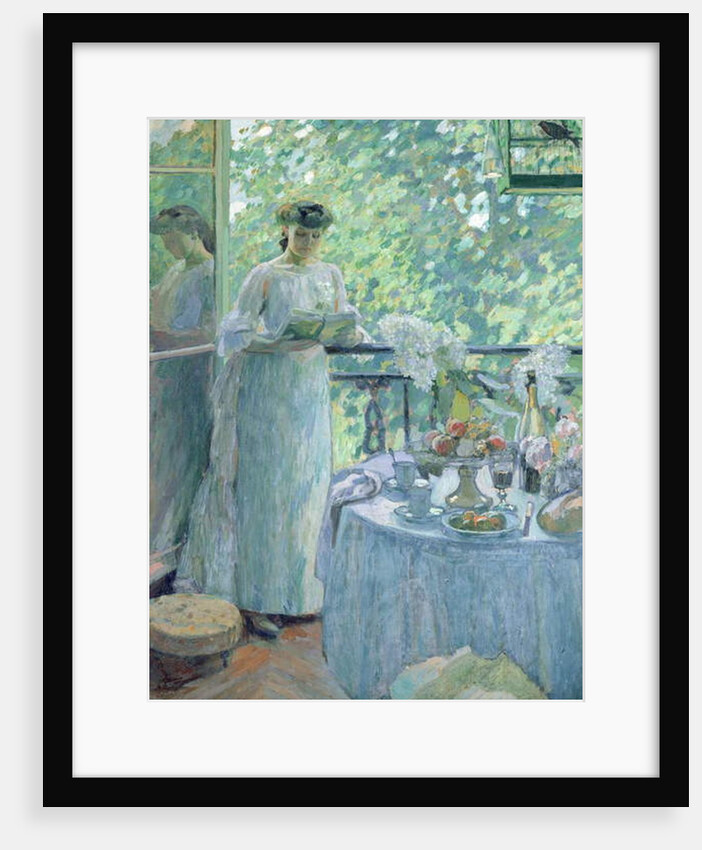 Woman on a Balcony by Henri Ottmann