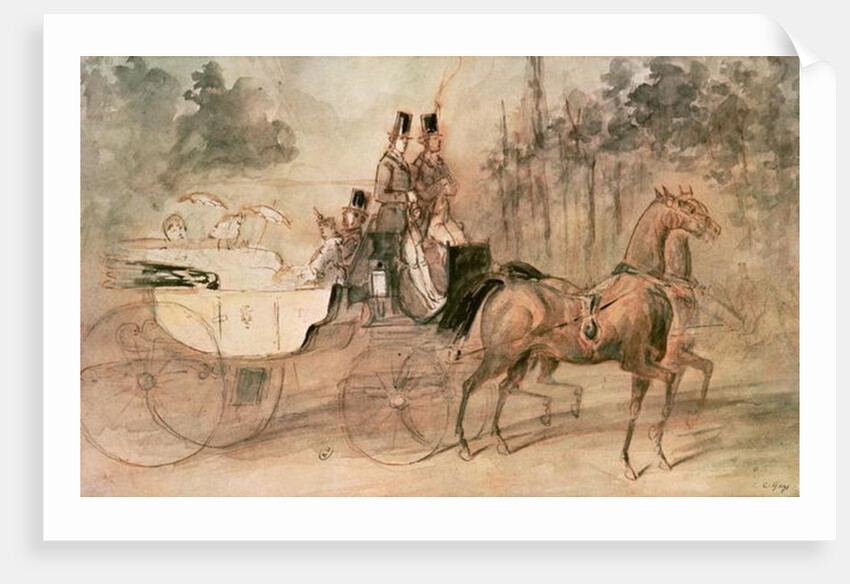 Promenade au Bois by Constantin Guys