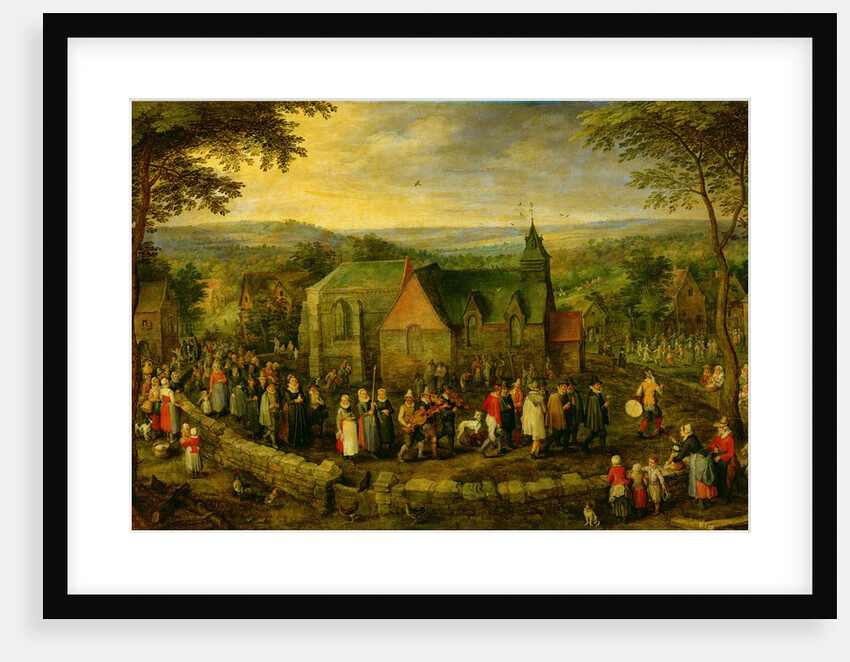 Country Life with a Wedding Scene by Jan the Elder Brueghel