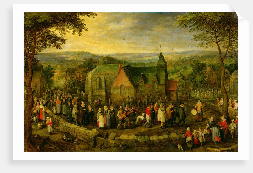 Country Life with a Wedding Scene by Jan the Elder Brueghel
