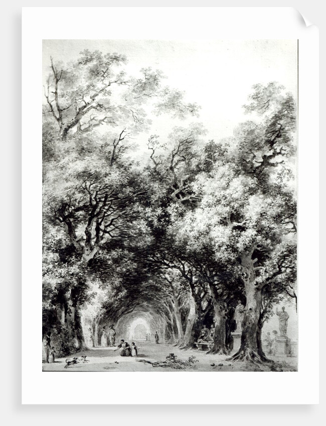 The shady alley, c.1773-74 by Jean-Honore Fragonard