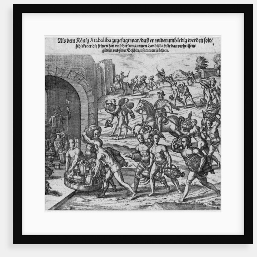 The ransom King Atahualpa offered to Francisco Pizarro, 1533 by Theodor de Bry