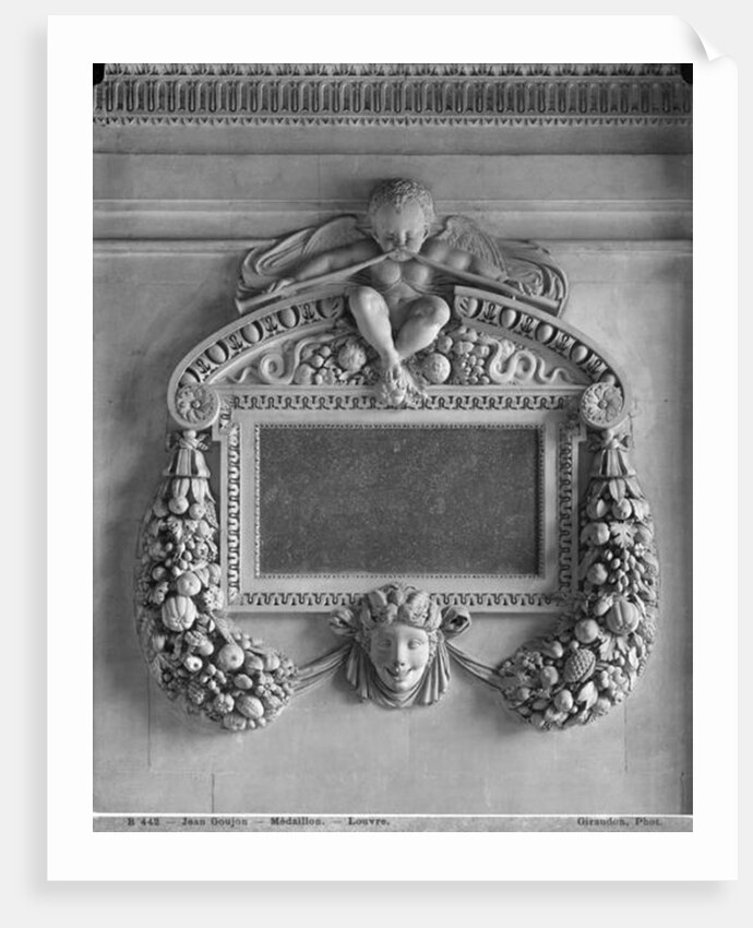 Cartouche from the Caryatids' Tribune, late 19th century by Adolphe Giraudon