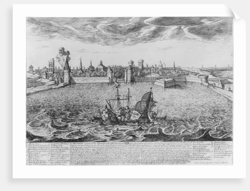 View of La Rochelle by Pierre Jean Mariette