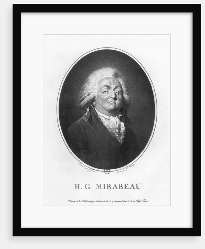 Honore Gabriel Riqueti, Comte de Mirabeau by Jean Urbain Guerin