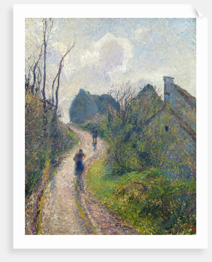 Road climbing to Osny, 1883 by Camille Pissarro