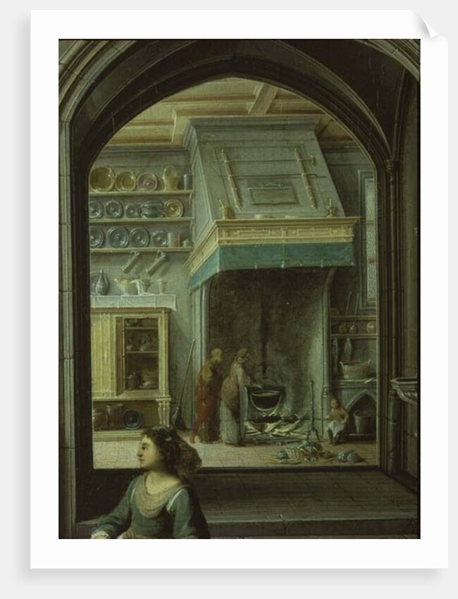 Christ in the house of Martha and Mary, detail of the kitchen, 1620 by Hendrik the Younger Steenwyck