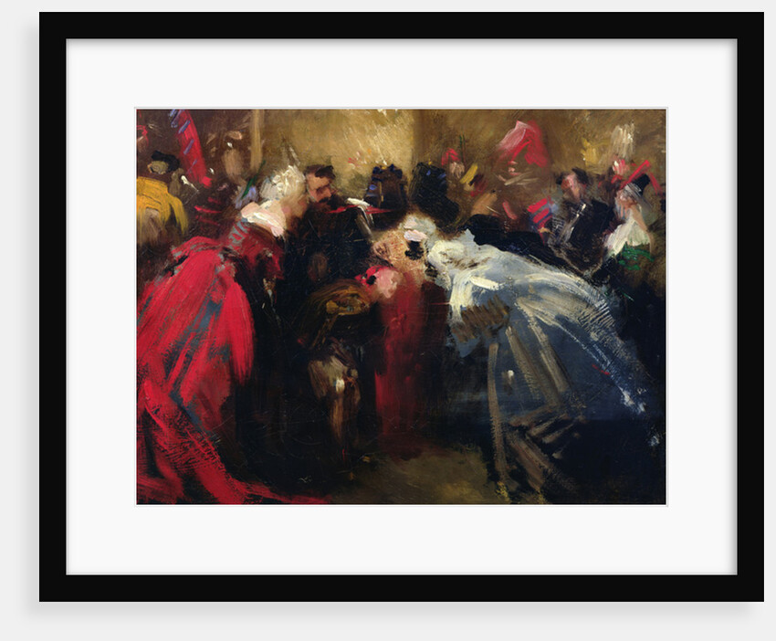 Masked ball at the Tuileries, 1867 by Jean-Baptiste Carpeaux