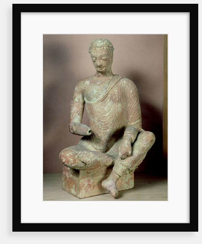 Buddha seated in meditation by School Afghan