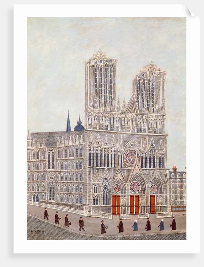 Rheims Cathedral, c.1923 by Louis Vivin