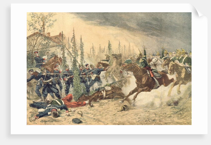 The Dragoons at the Battle of Gravelotte on the 16th August 1870 by Emile Brisset