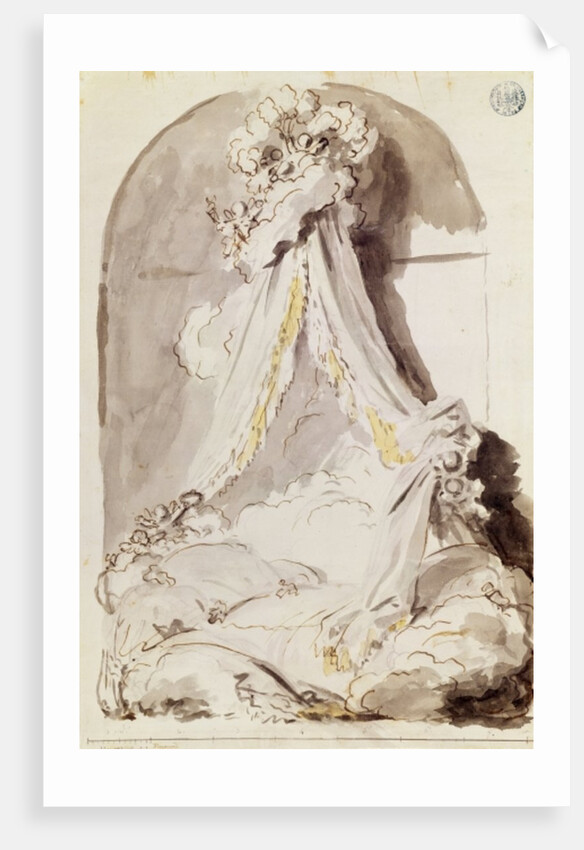 Lovers' Bed by Jean-Honore Fragonard