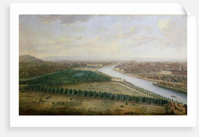 Paris, view from above the Champs-Elysees, c.1740 by Charles Leopold Grevenbroeck