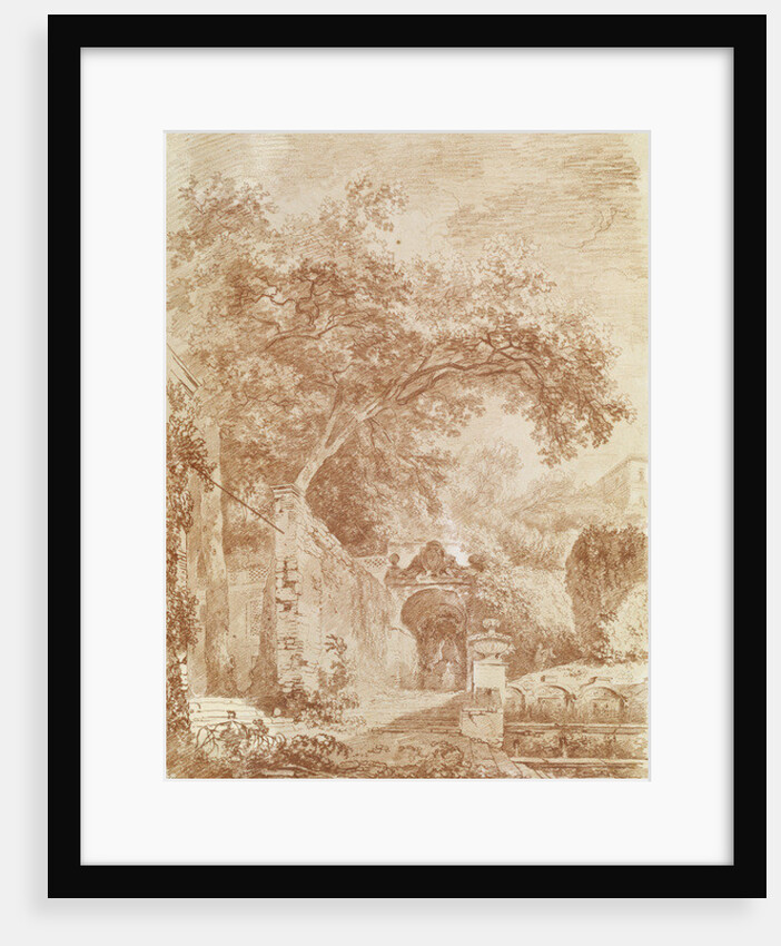 Entrance to the Fontanone, Villa d'Este, Tivoli by Jean-Honore Fragonard