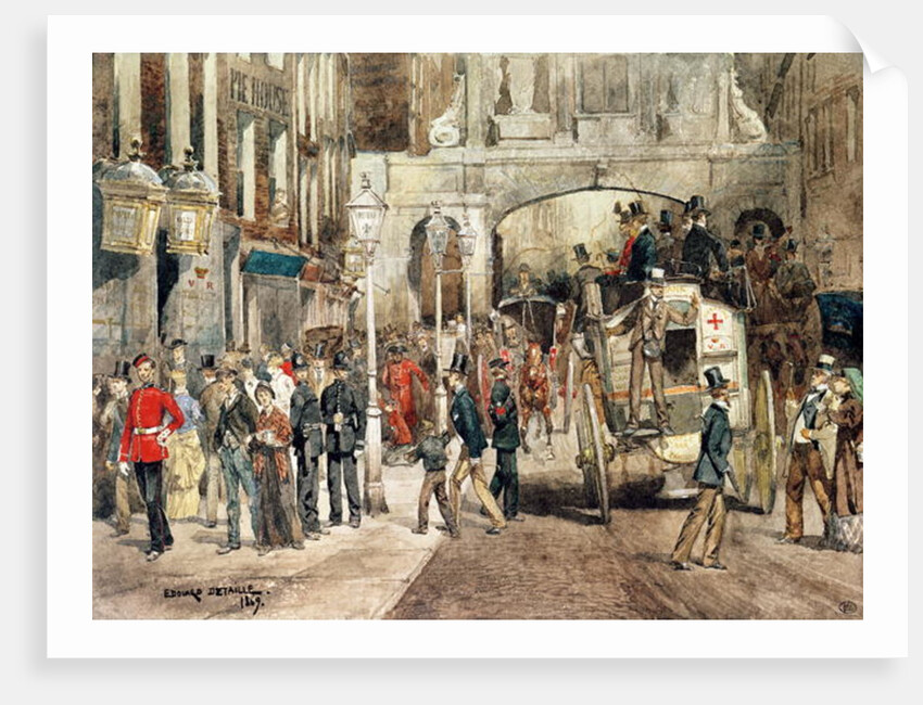 London Street, 1869 by Jean-Baptiste Edouard Detaille