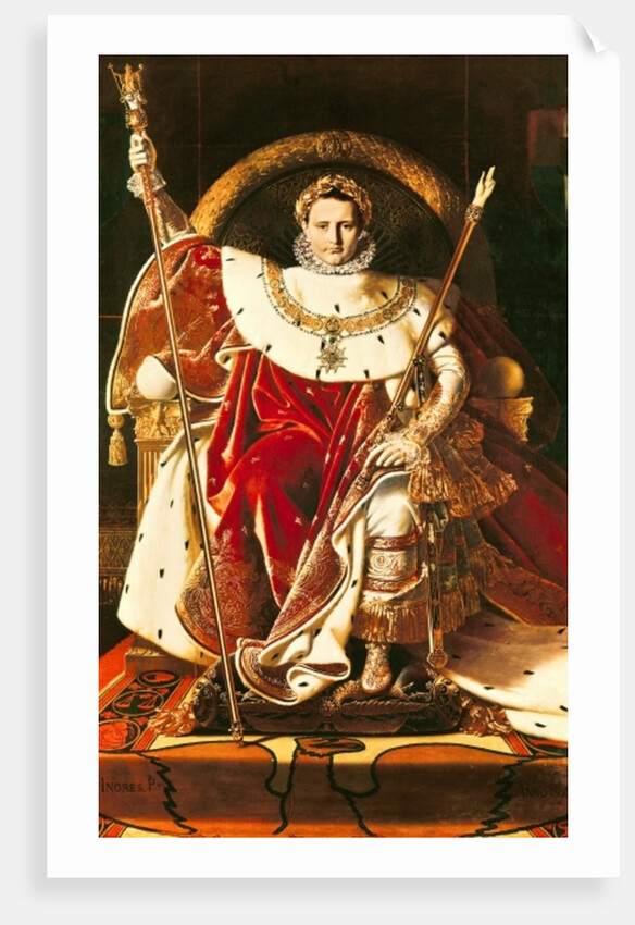 Napoleon I on the Imperial Throne, 1806 by Jean Auguste Dominique Ingres