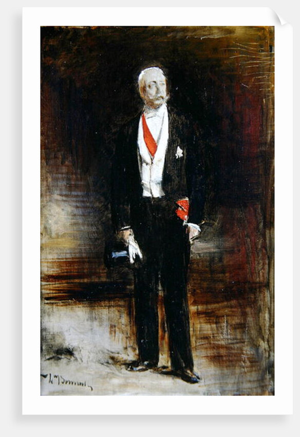 Study for the portrait of Felix Faure by Leon Joseph Florentin Bonnat