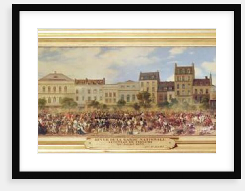 Review of the National Guard, attack of Fieschi, 28th July 1835 by Eugene-Louis Lami