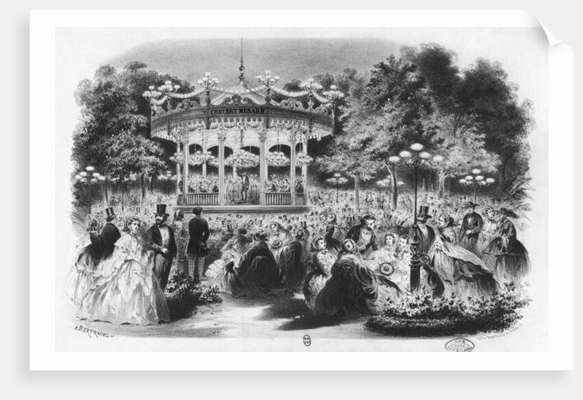 Musard concert at the Champs-Elysees, 1865 by French School